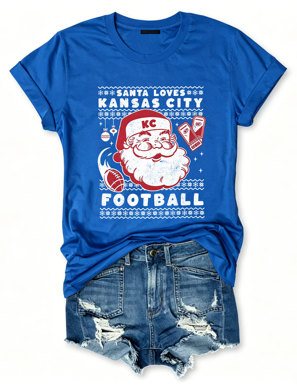 Christmas Kansas City Football T-Shirt