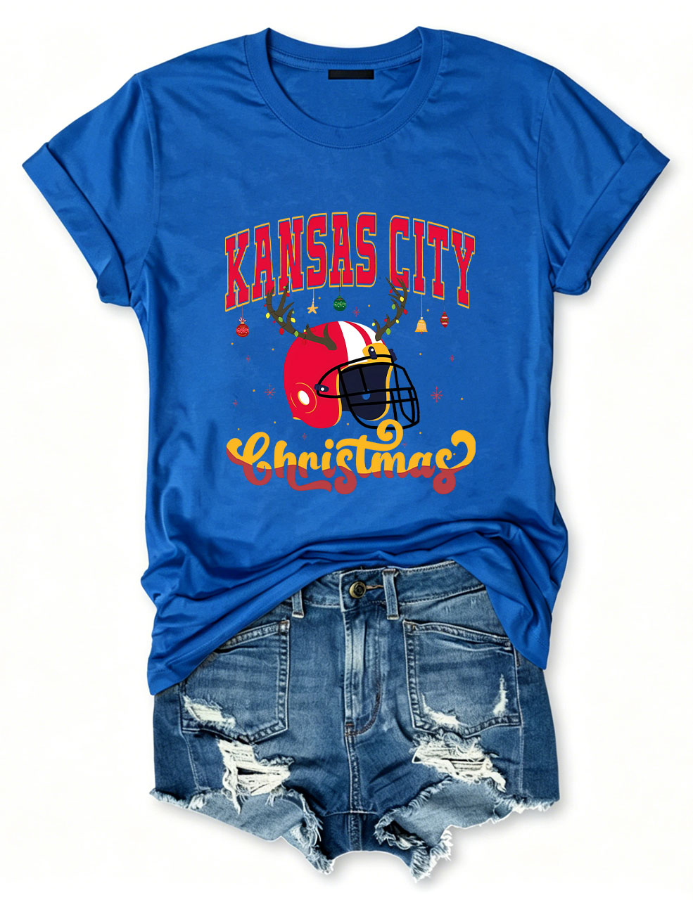 Kansas City Christmas Football T-Shirt