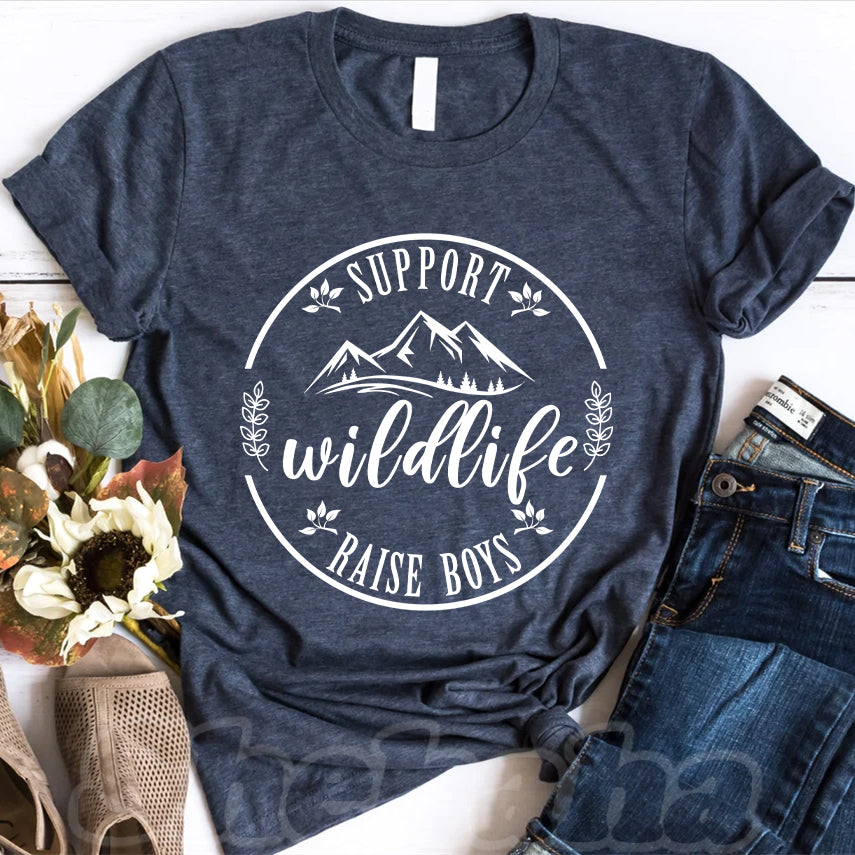 Support Wildlife Raise Boys T-shirt