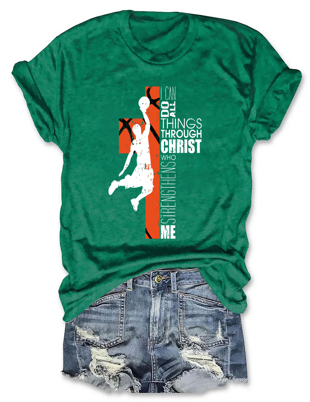 Christian Basketball Boys Girls T-shirt