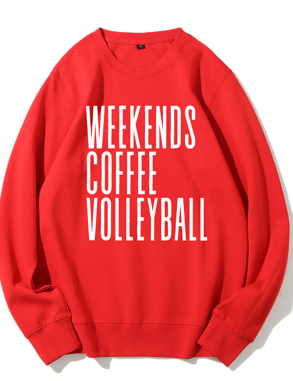 Weekends Coffee Volleyball Sweatshirt