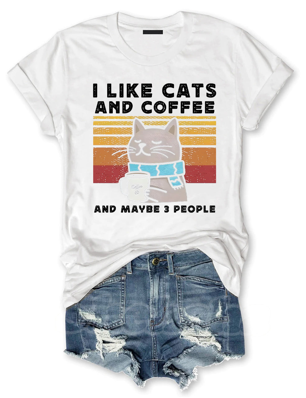 I Like Cats And Coffee T-shirt