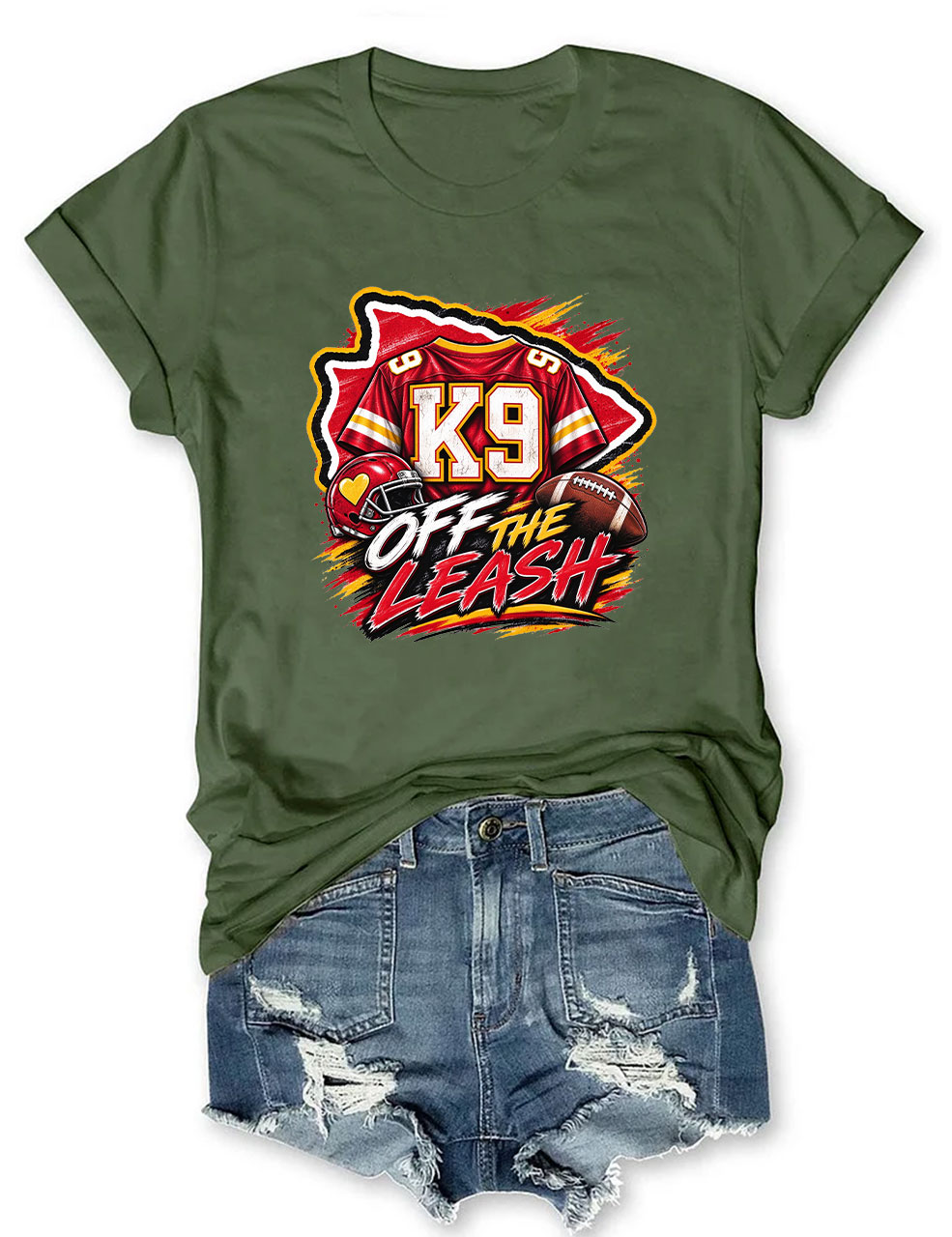 K9 Walker Kansas City Football T-Shirt