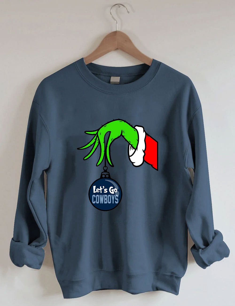 Grinch Cowboys Christmas Sweatshirt