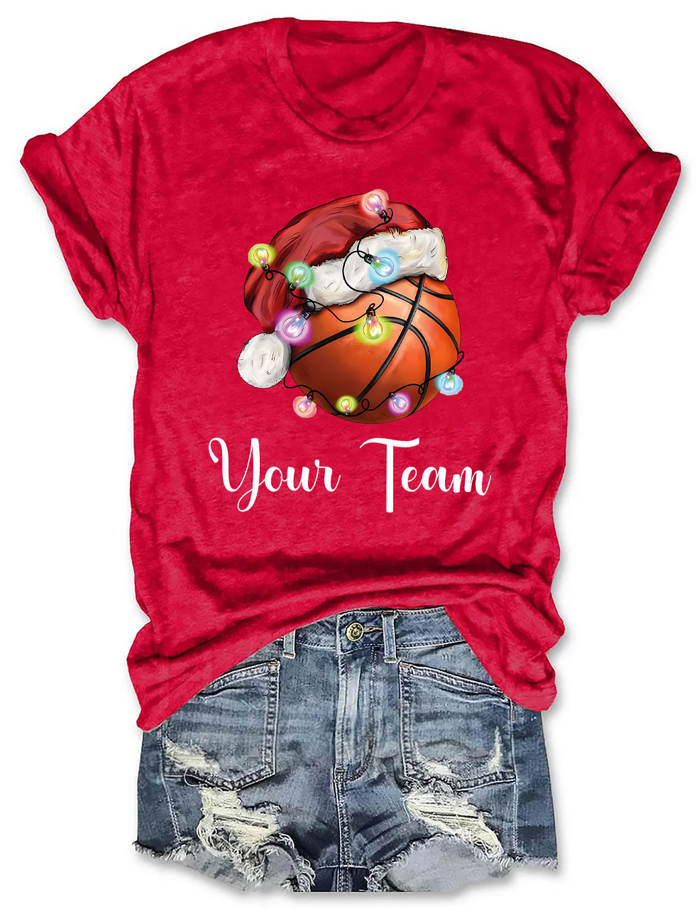 Christmas Custom Basketball T-shirt
