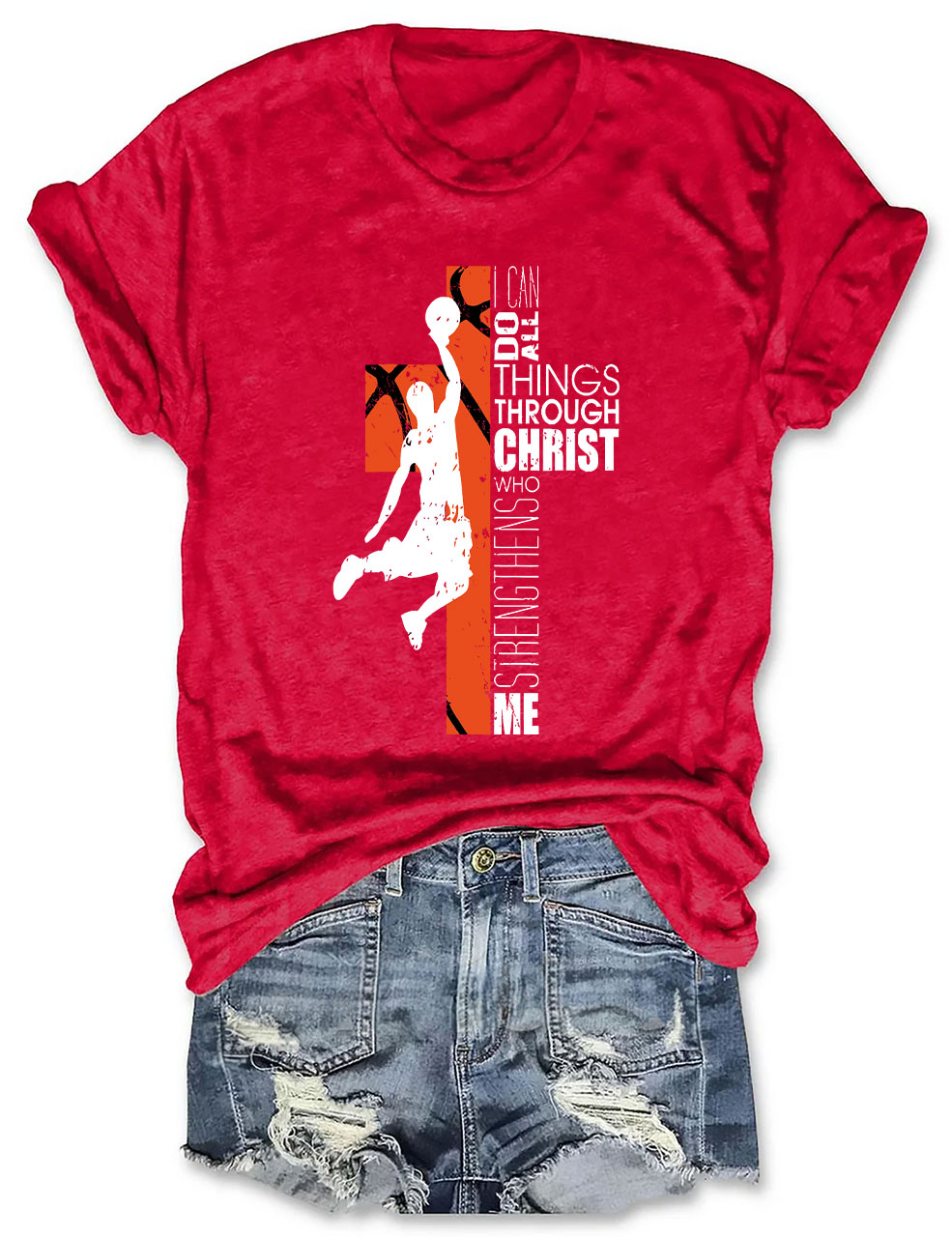 Christian Basketball Boys Girls T-shirt