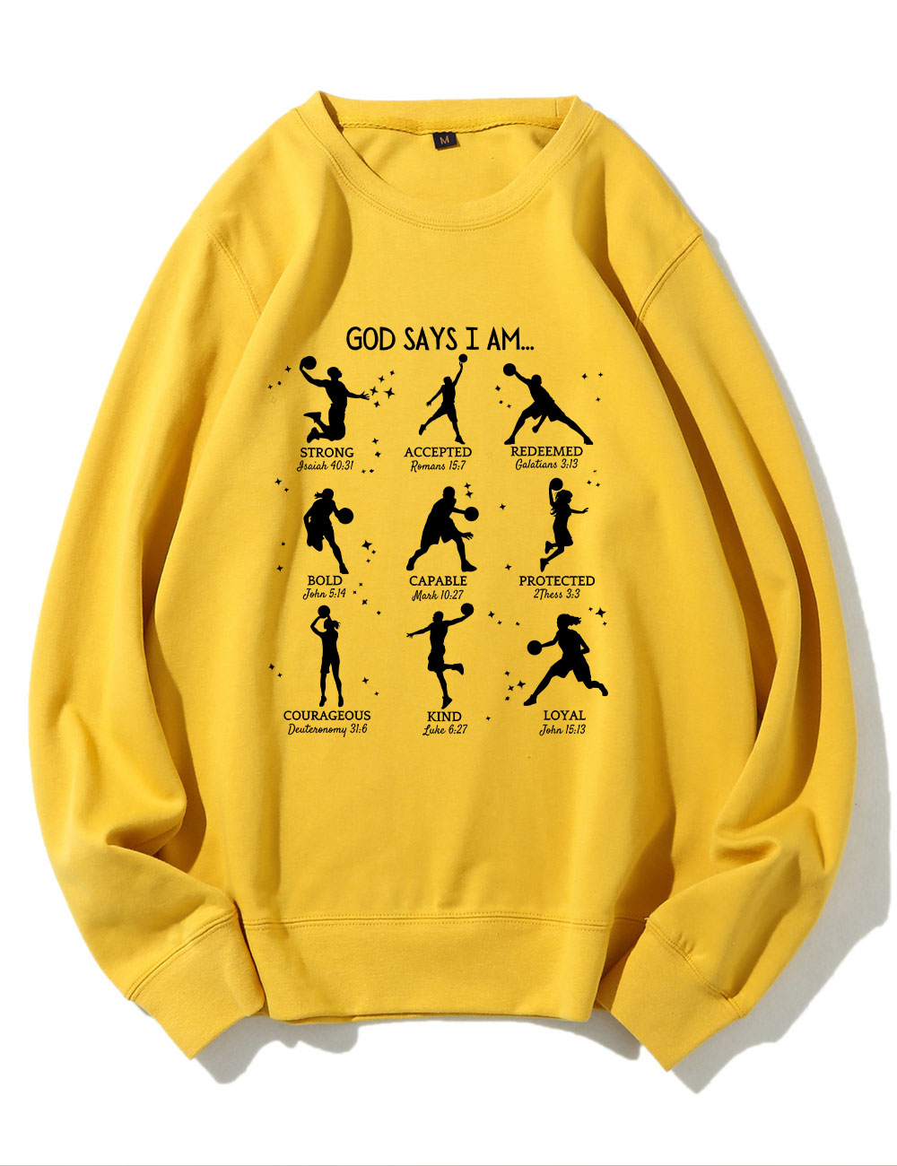 God Says I am Basketball Sweatshirt