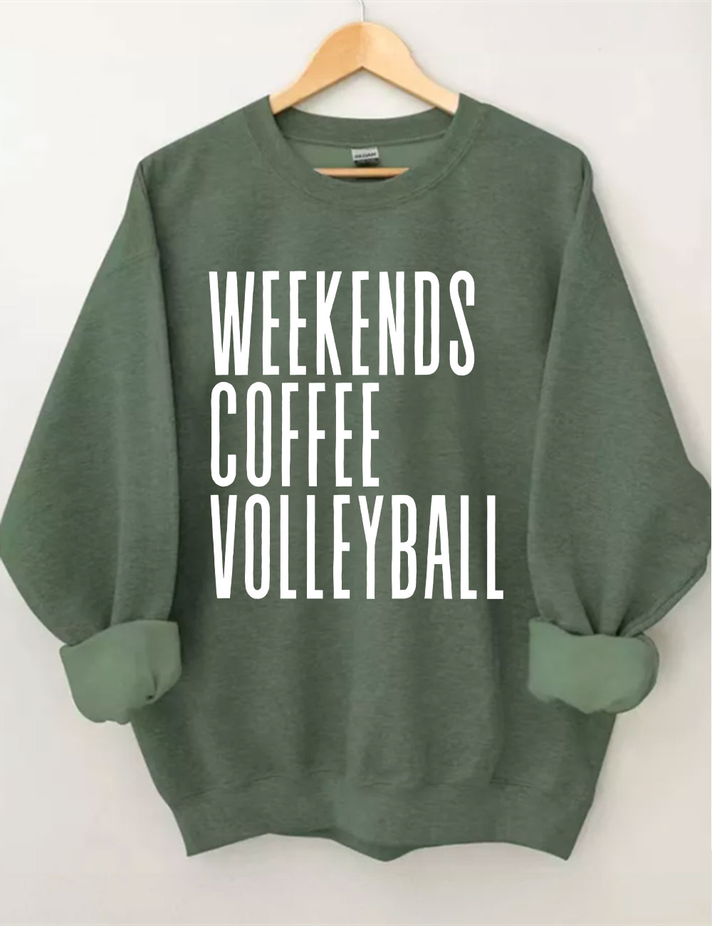 Weekends Coffee Volleyball Sweatshirt