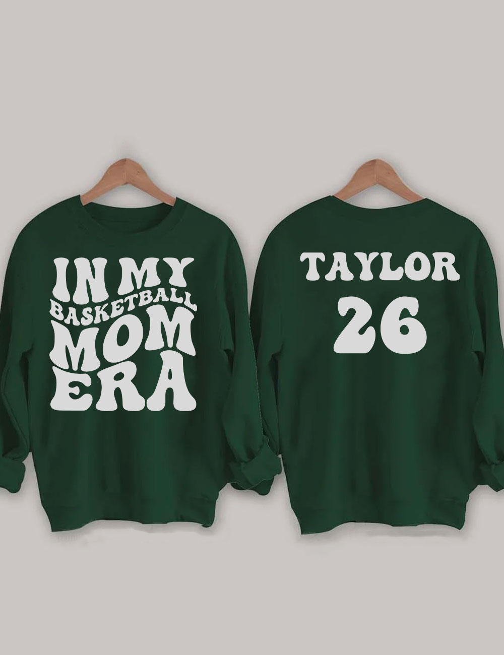 In My Basketball Mom Era Custom  Sweatshirt