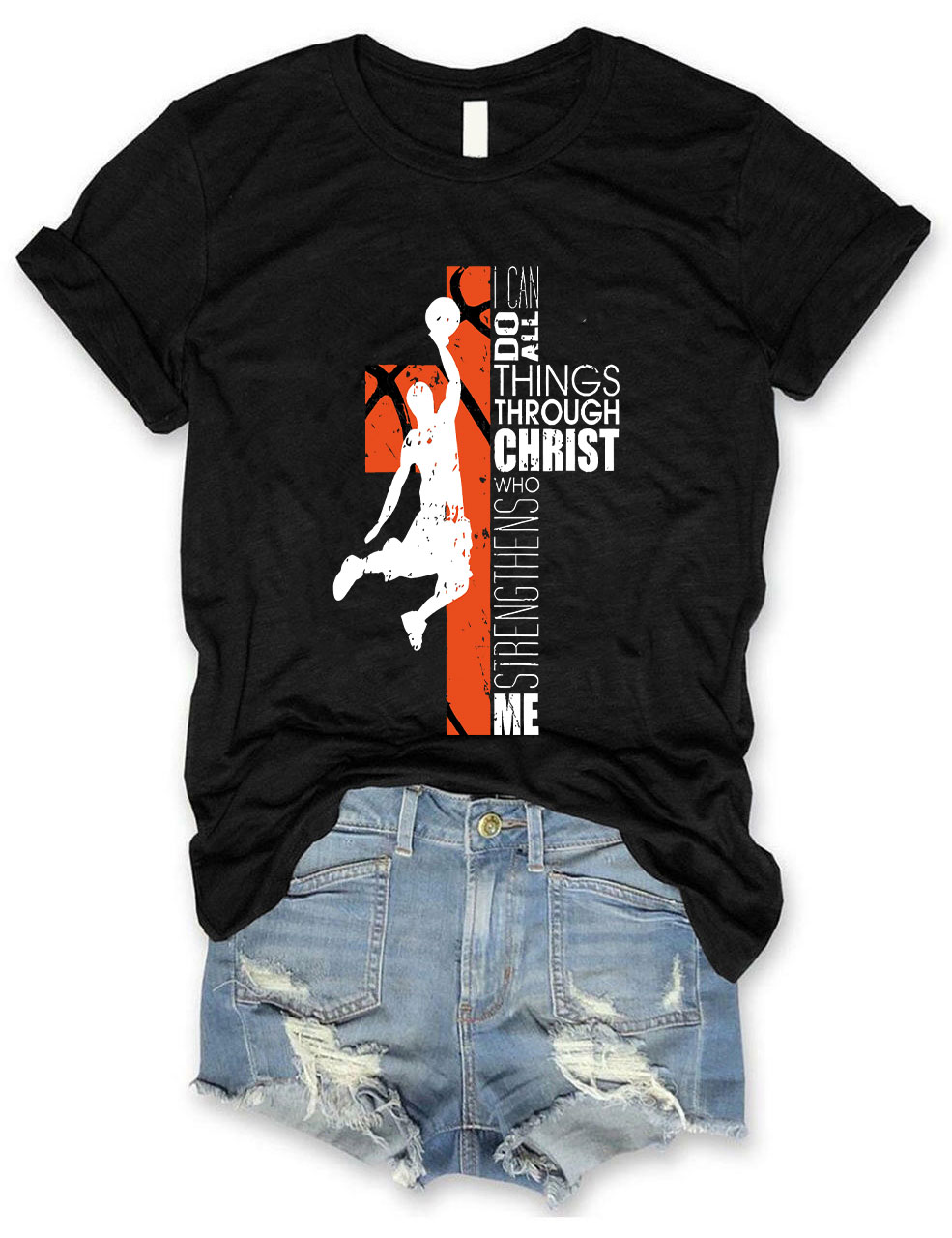 Christian Basketball Boys Girls T-shirt