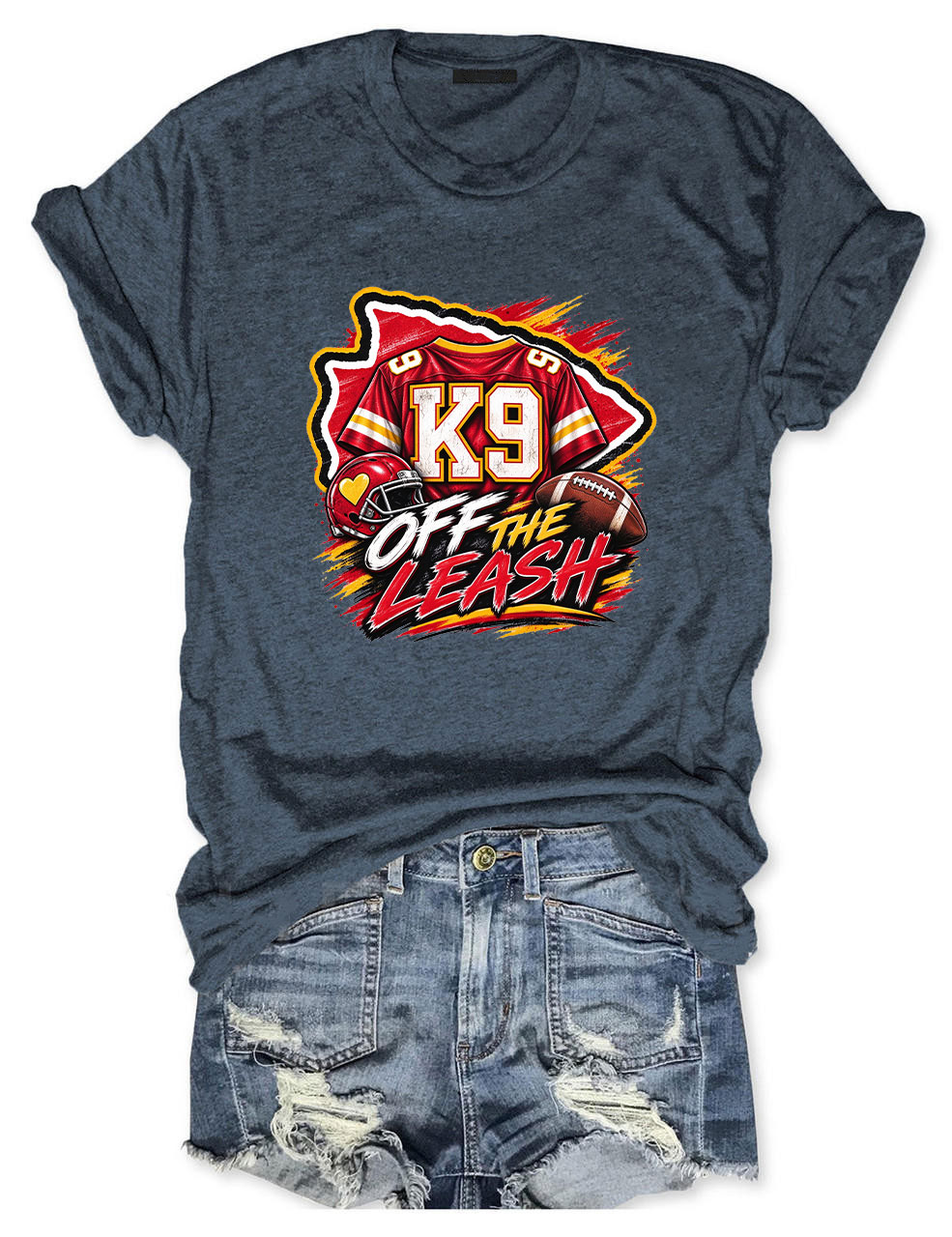 K9 Walker Kansas City Football T-Shirt