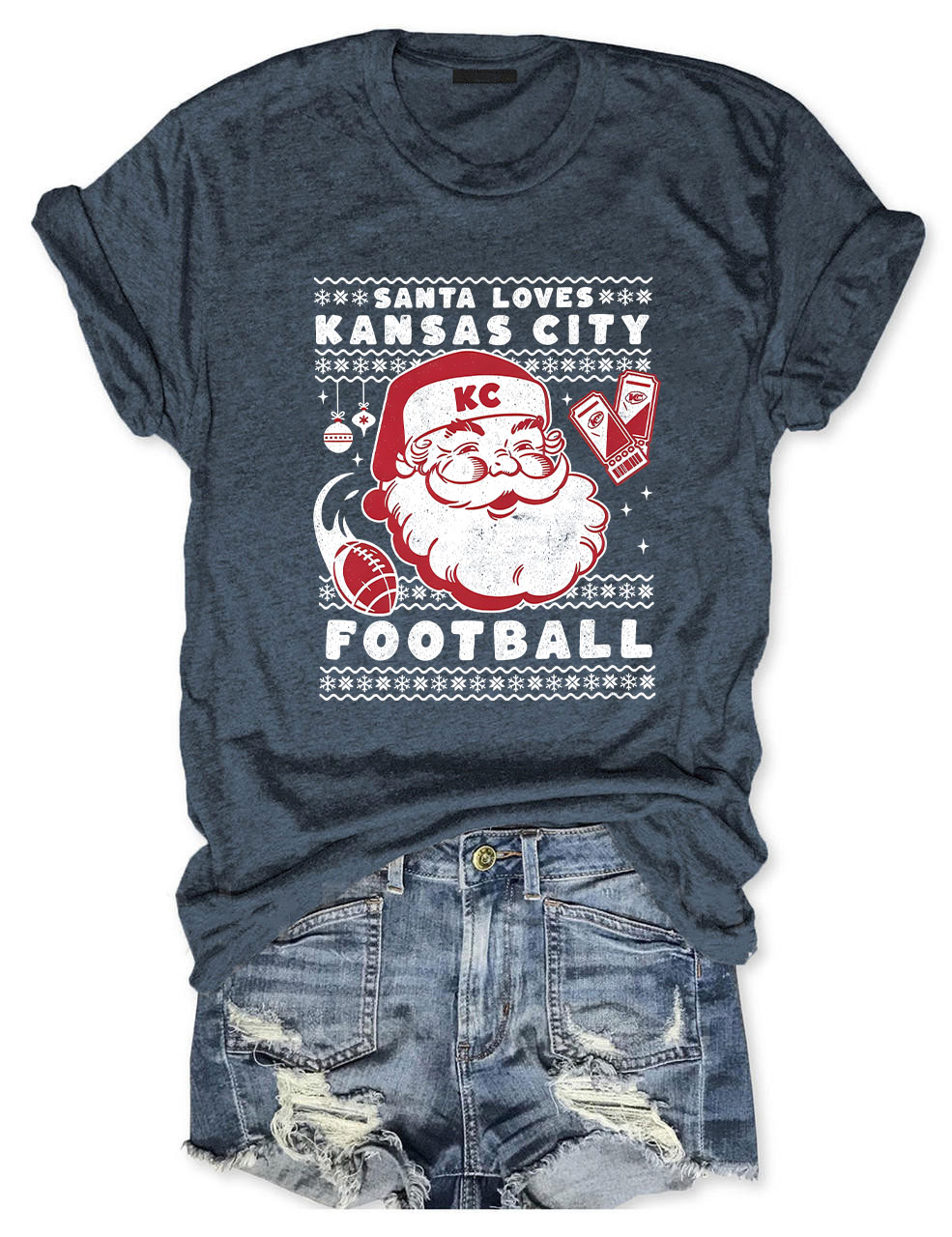 Christmas Kansas City Football T-Shirt