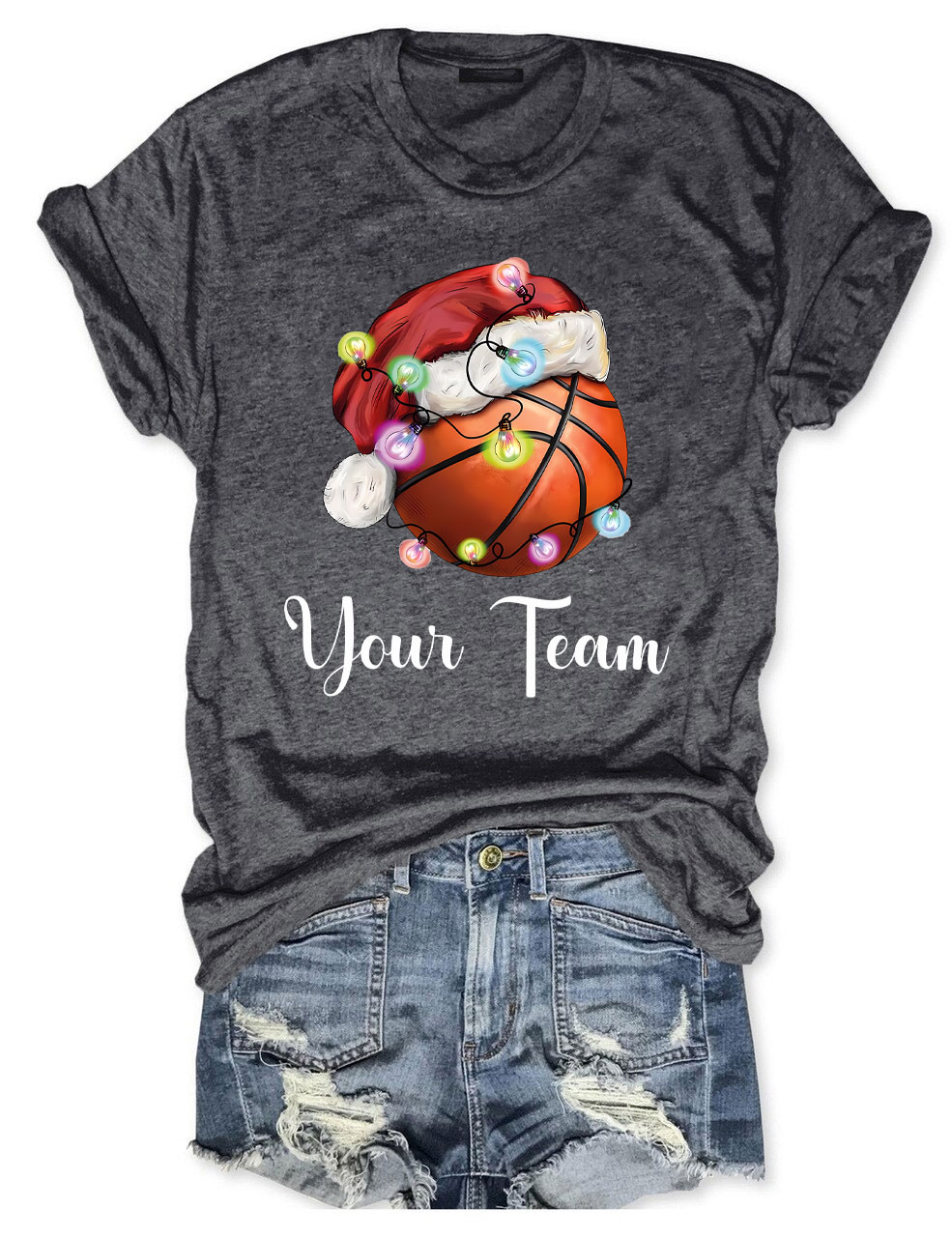 Christmas Custom Basketball T-shirt