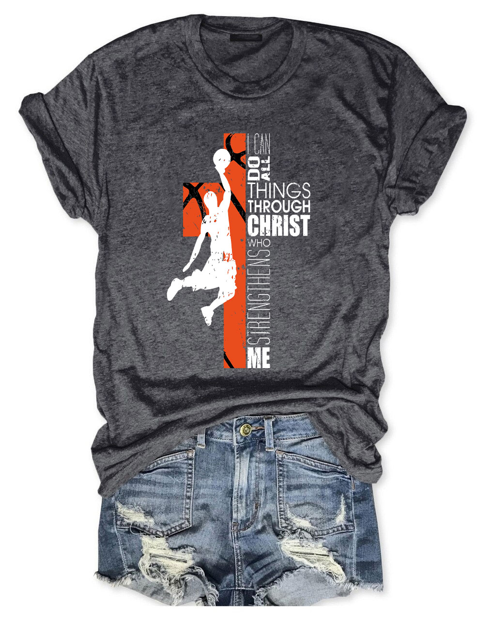 Christian Basketball Boys Girls T-shirt