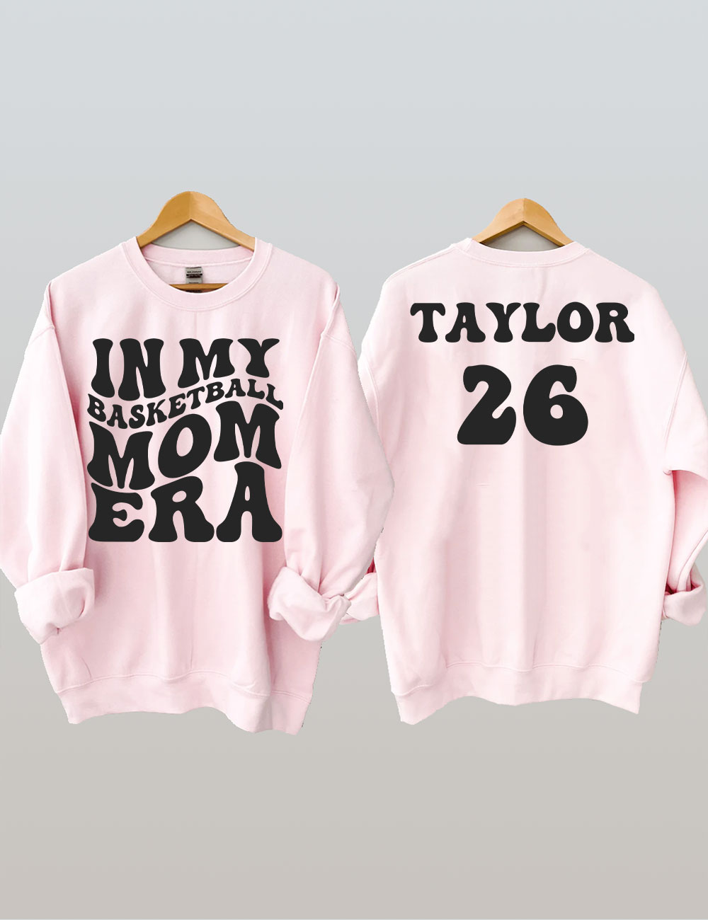 In My Basketball Mom Era Custom  Sweatshirt