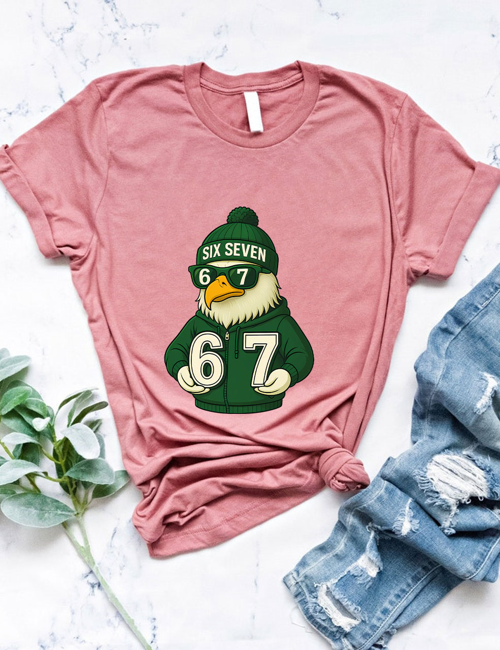 Eagle 67 Six Seven Football T-Shirt