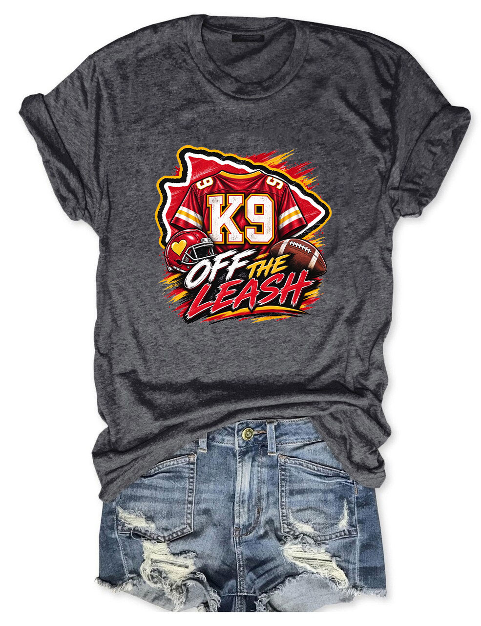 K9 Walker Kansas City Football T-Shirt