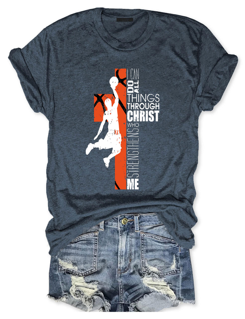 Christian Basketball Boys Girls T-shirt