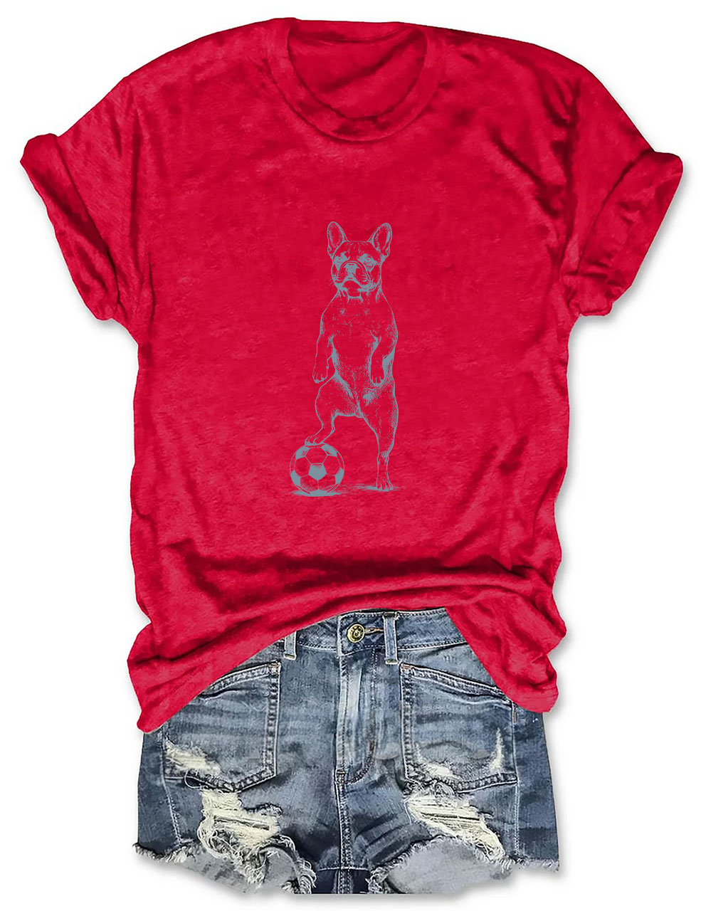 French Bulldog Soccer T-Shirt