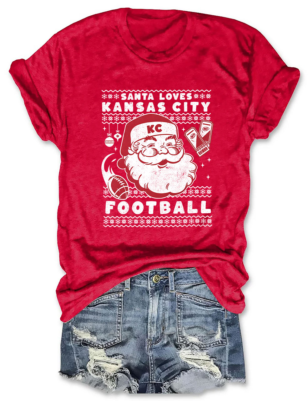 Christmas Kansas City Football T-Shirt