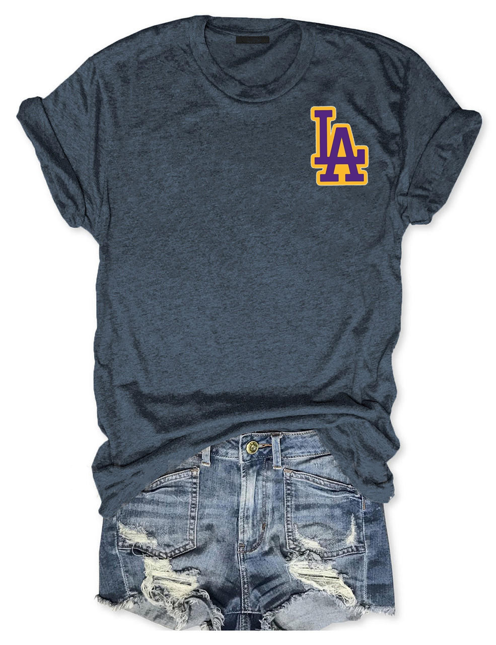 L.A Basketball Custom Number T-shirt