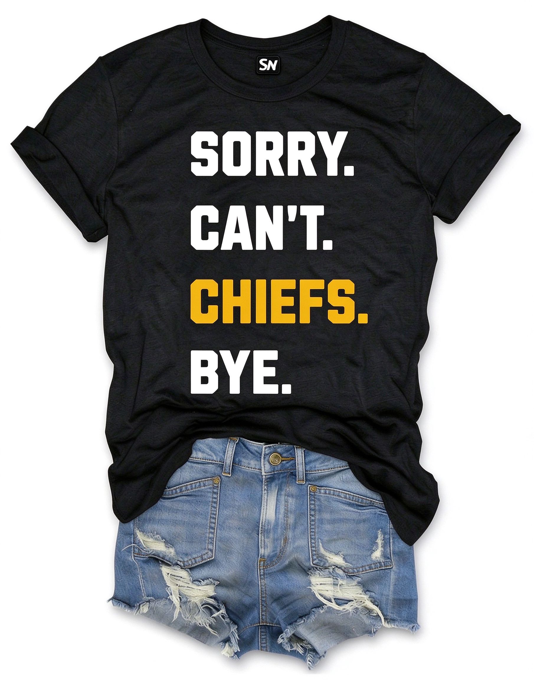 Sorry Can't Chiefs Bye Football T-Shirt