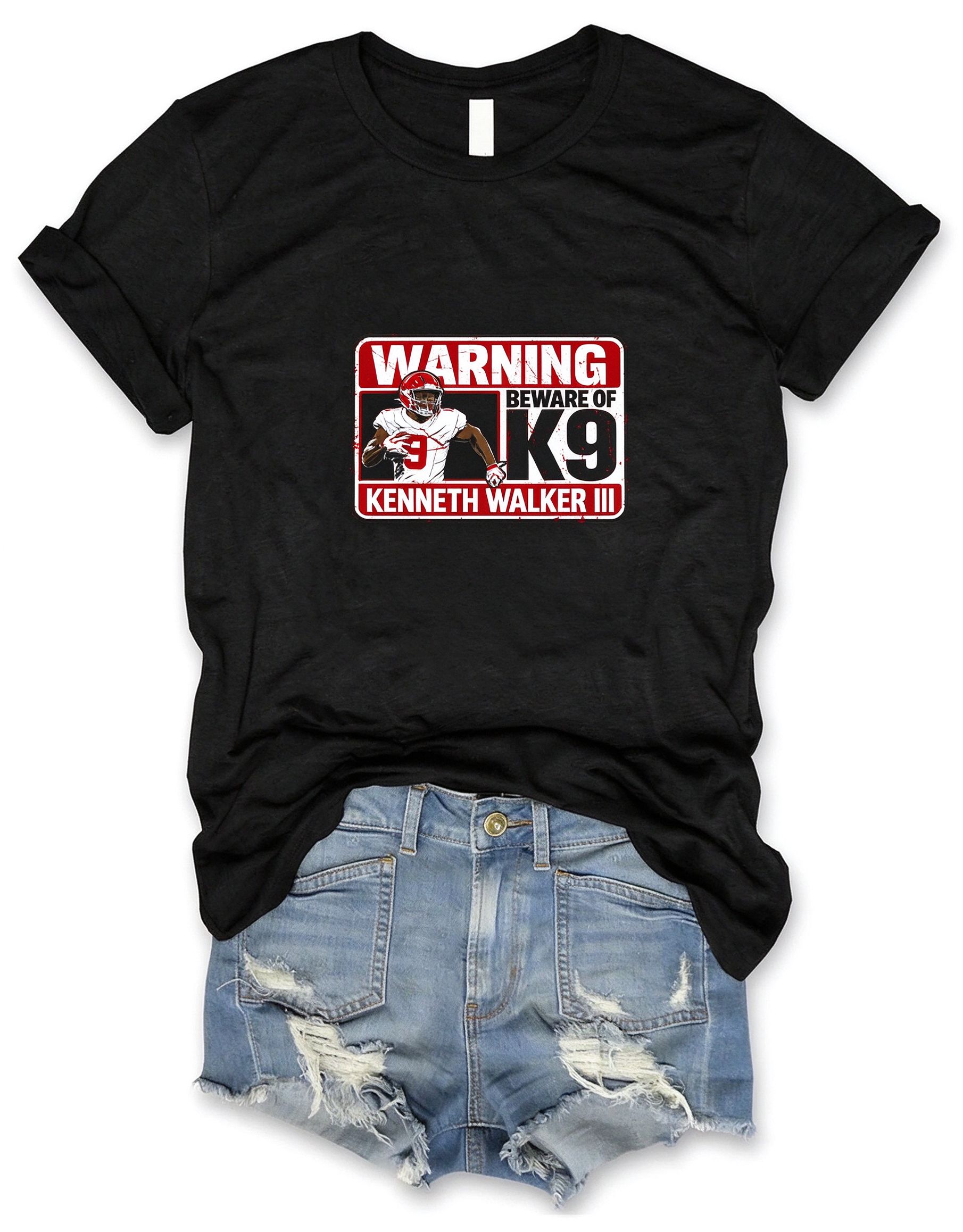 Kenneth Walker Beware of K9 Dry-easy T-Shirt