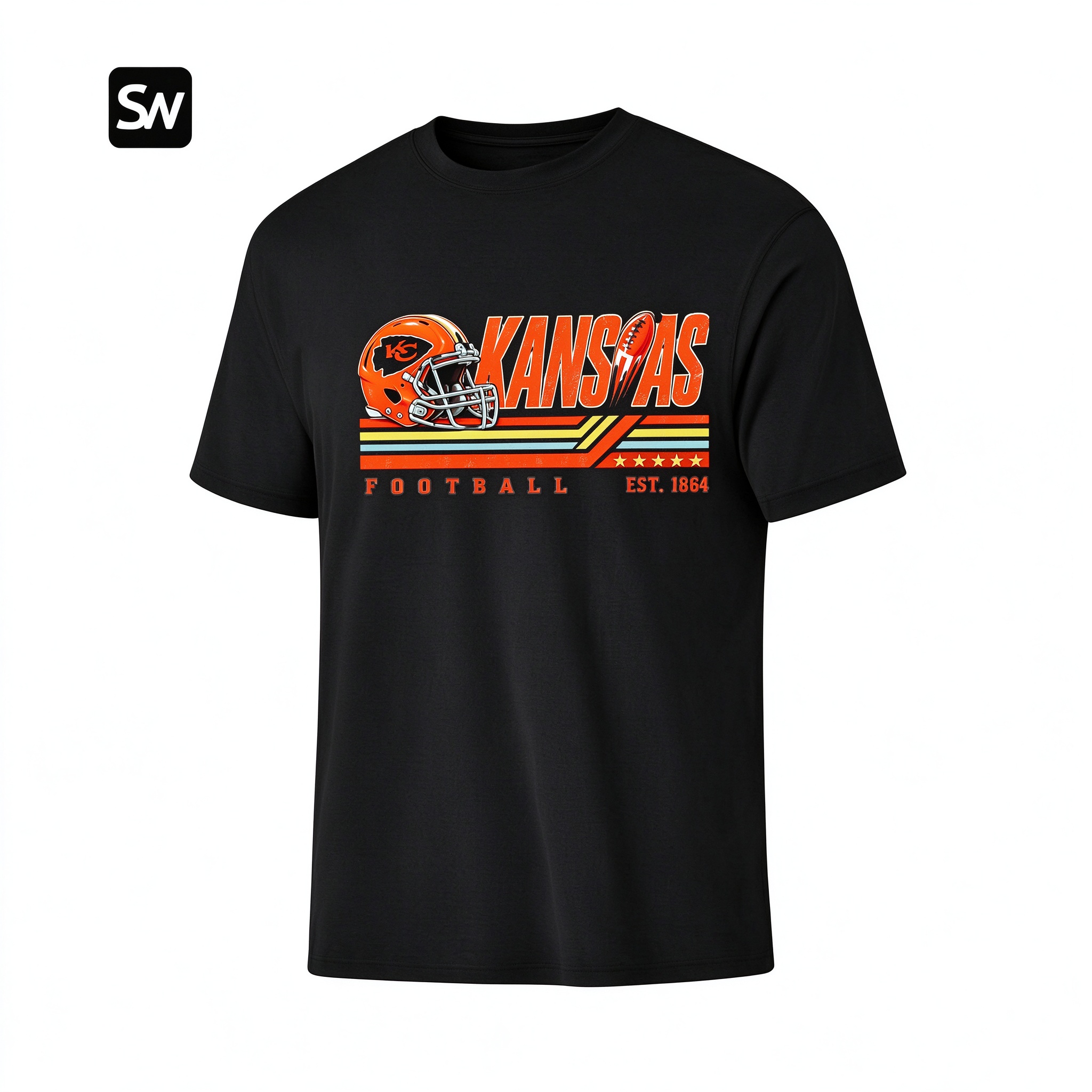 Retro Kansas Football Dry-easy T-Shirt