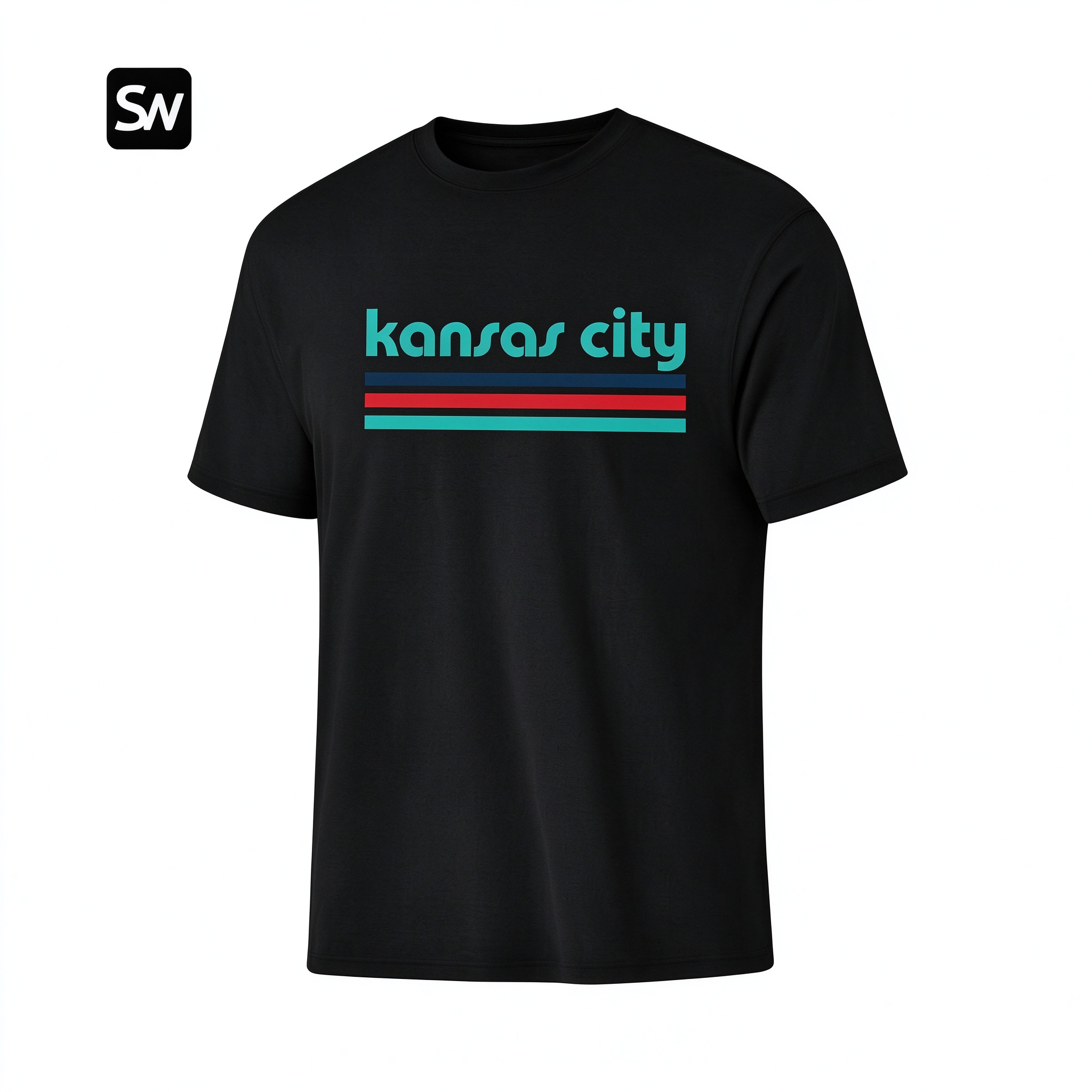 Kansas City 70s Striped Football Dry-easy T-Shirt