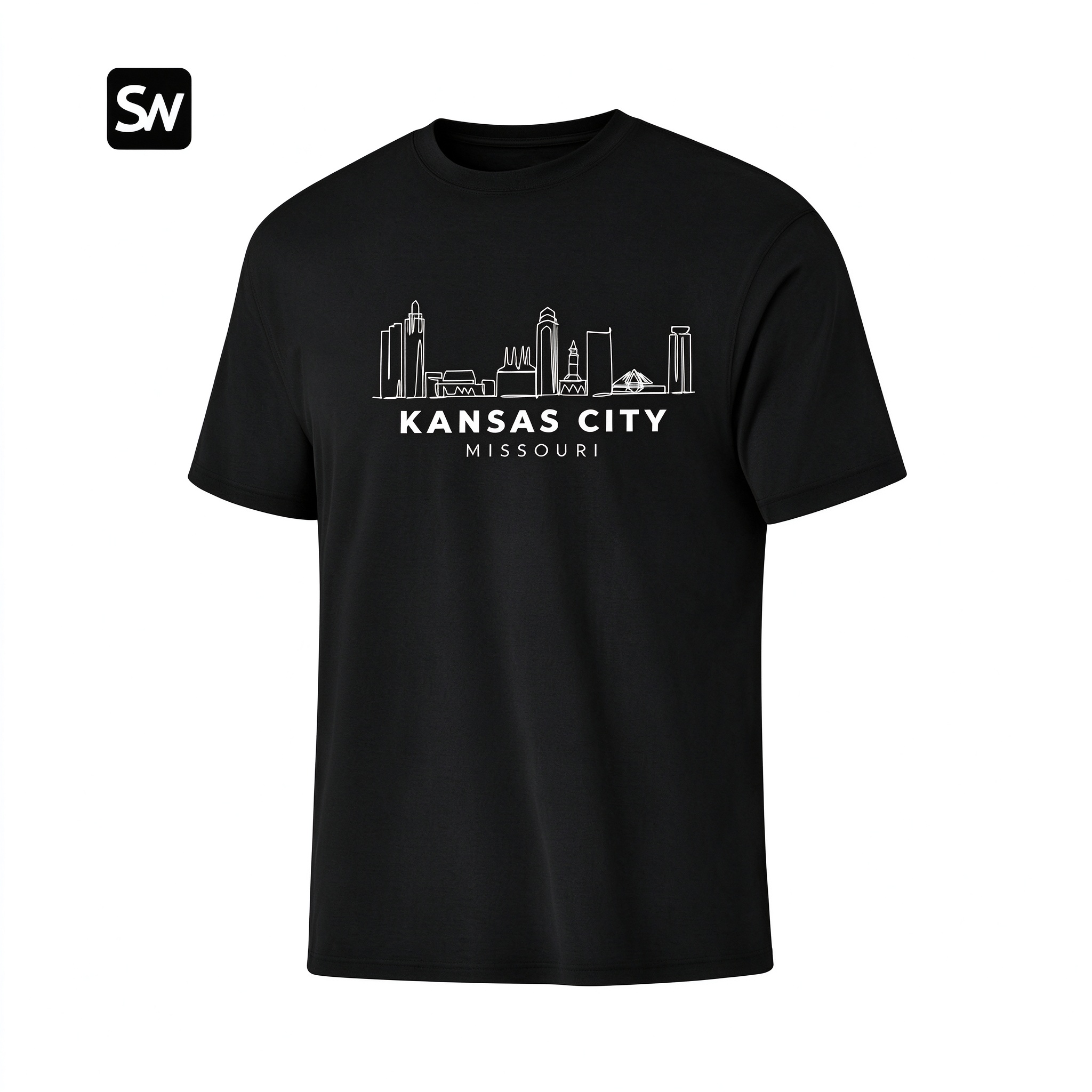Kansas City Missouri Skyline Dry-easy T-Shirt