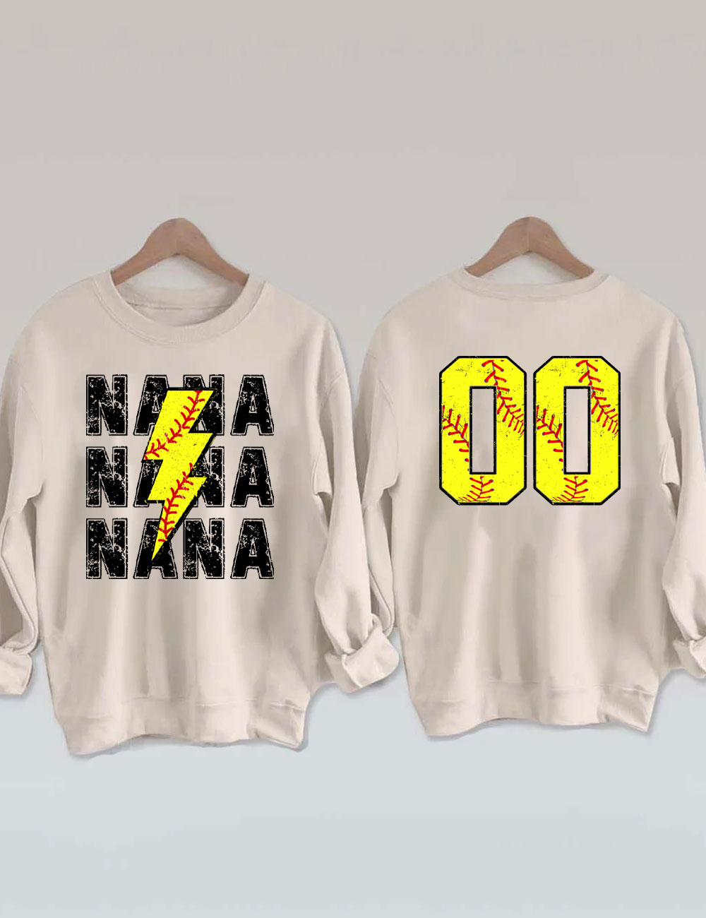 Softball Nana Custom Sweatshirt