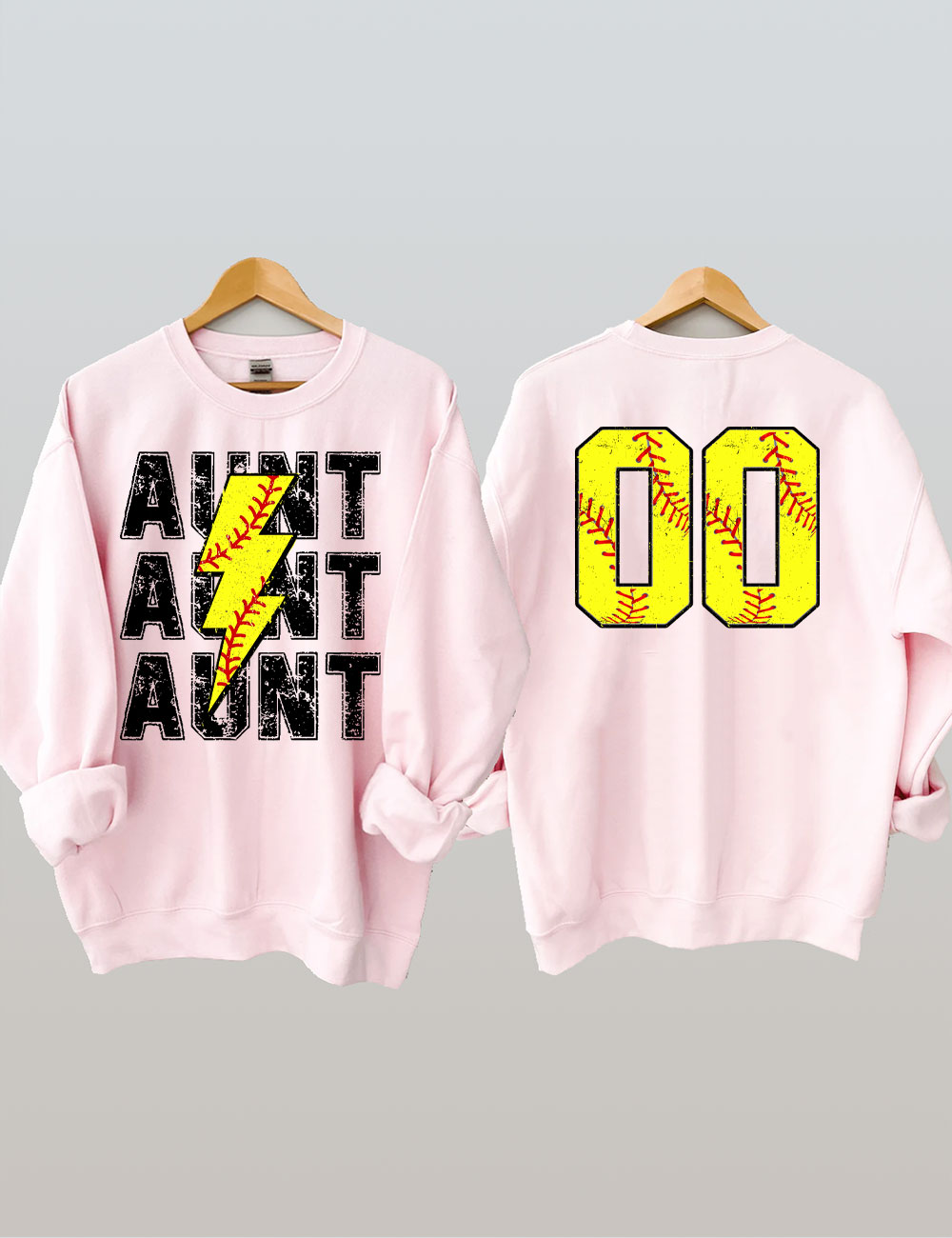 Softball Aunt Custom Sweatshirt