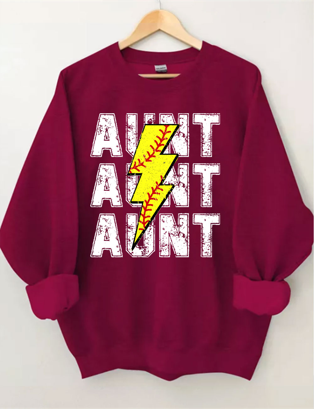 Softball Aunt Custom Sweatshirt
