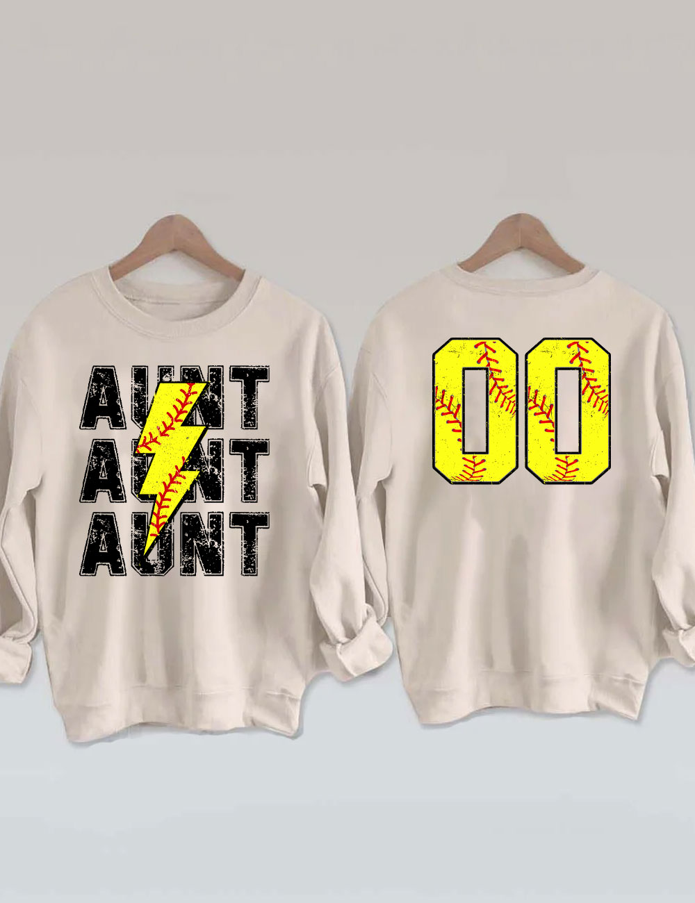 Softball Aunt Custom Sweatshirt