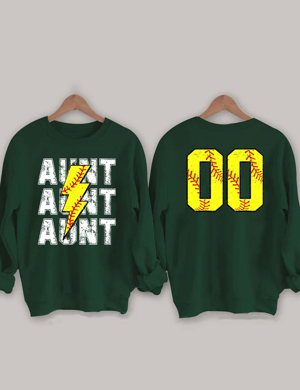 Softball Aunt Custom Sweatshirt