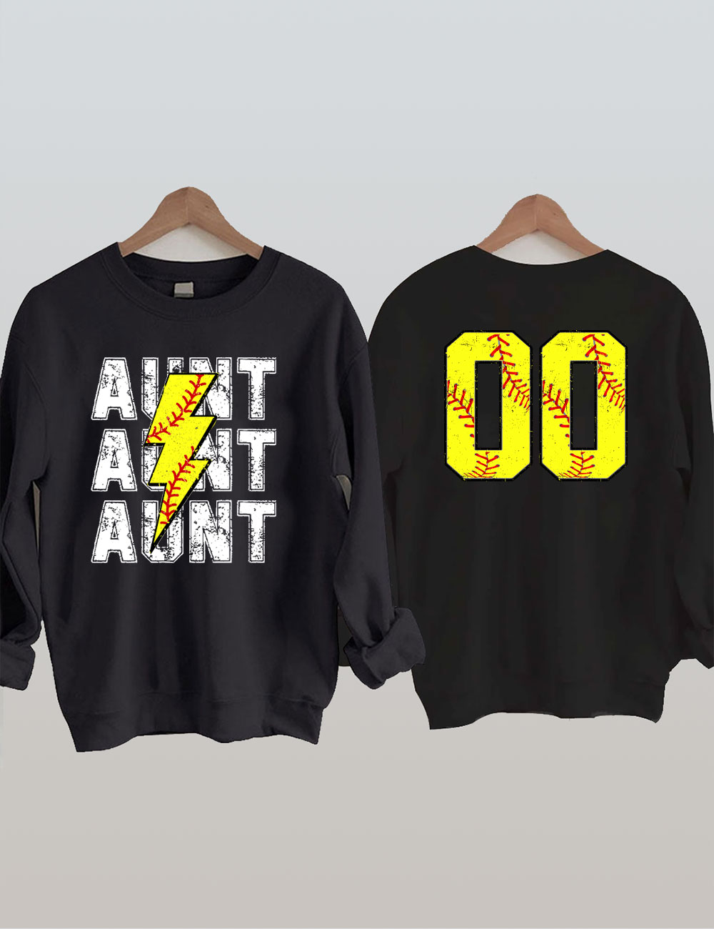 Softball Aunt Custom Sweatshirt