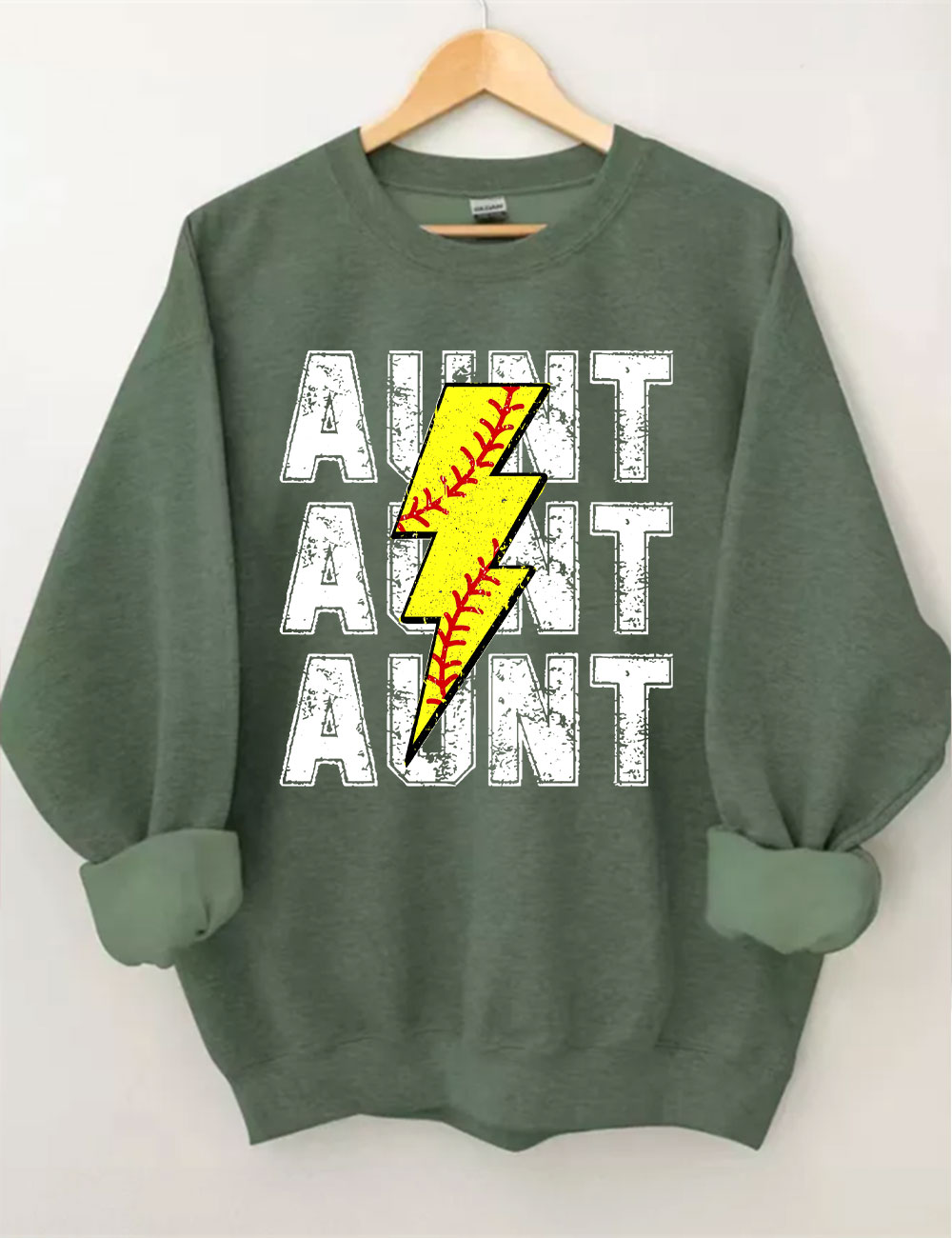 Softball Aunt Custom Sweatshirt