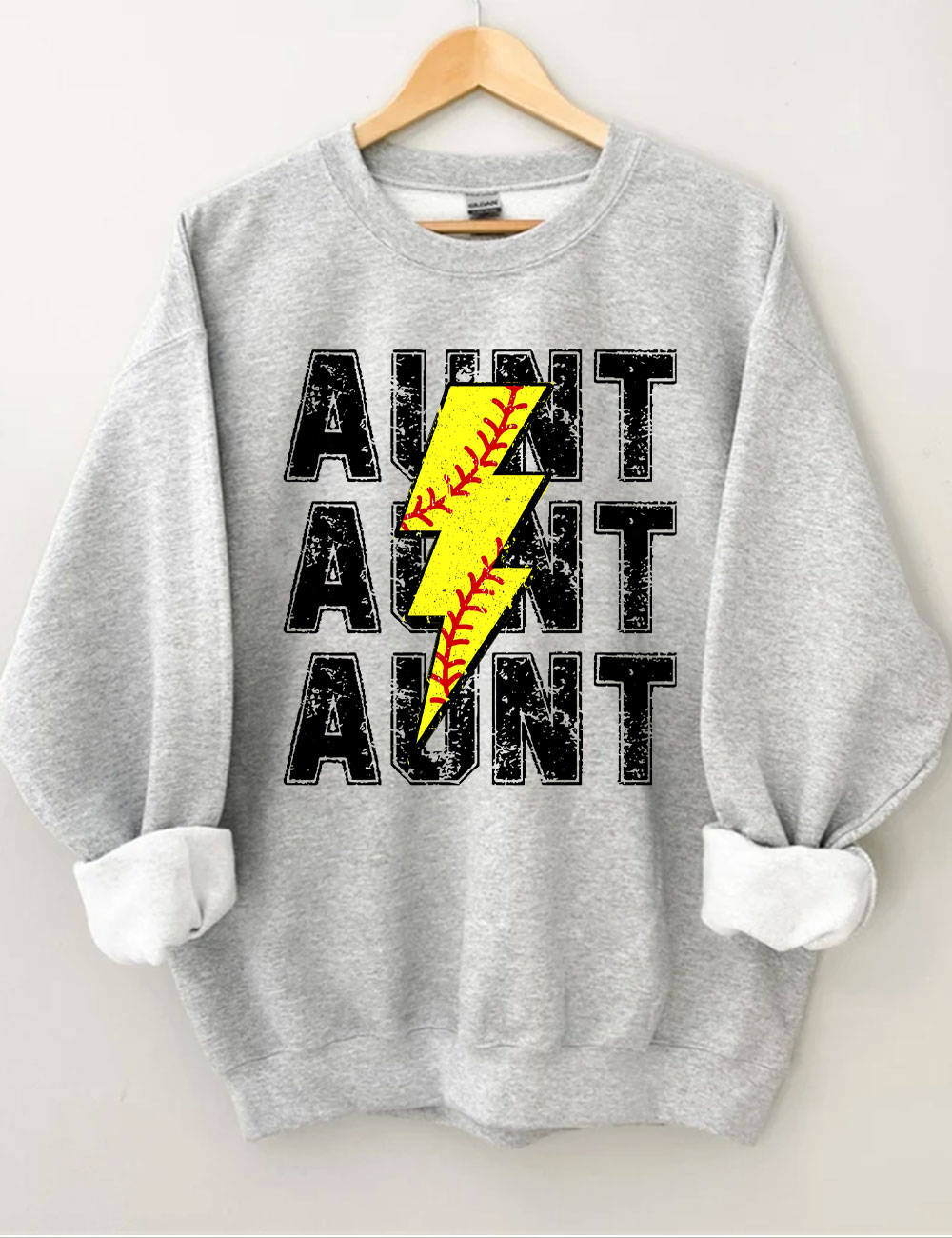Softball Aunt Custom Sweatshirt