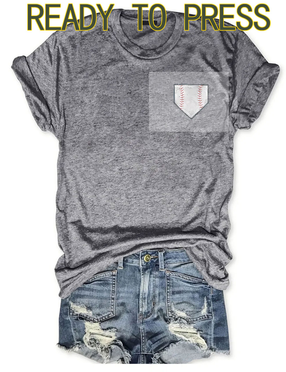 Baseball Pocket  DTF Heat Transfer