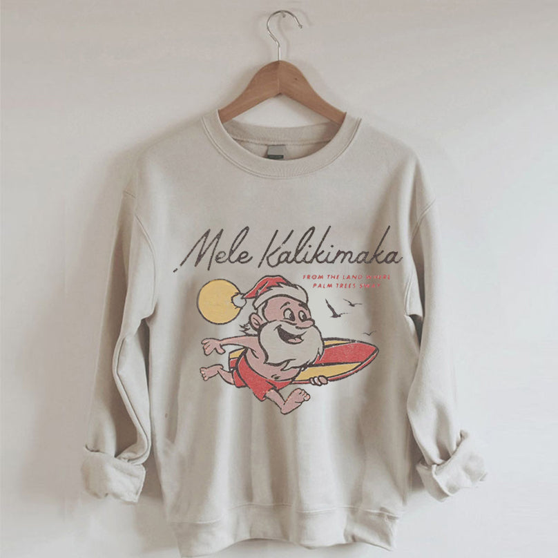 Mele Kalikimaka Hawaii Christmas Sweatshirt