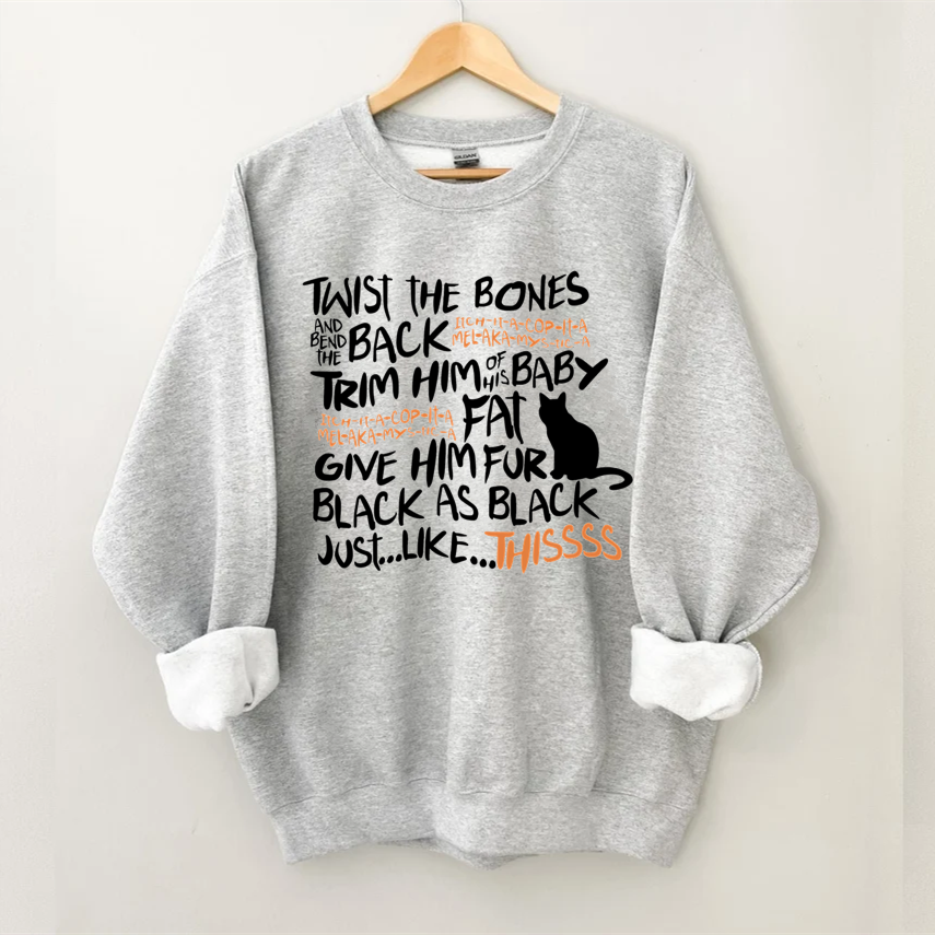 Twist The Bones Halloween Witch Sweatshirt
