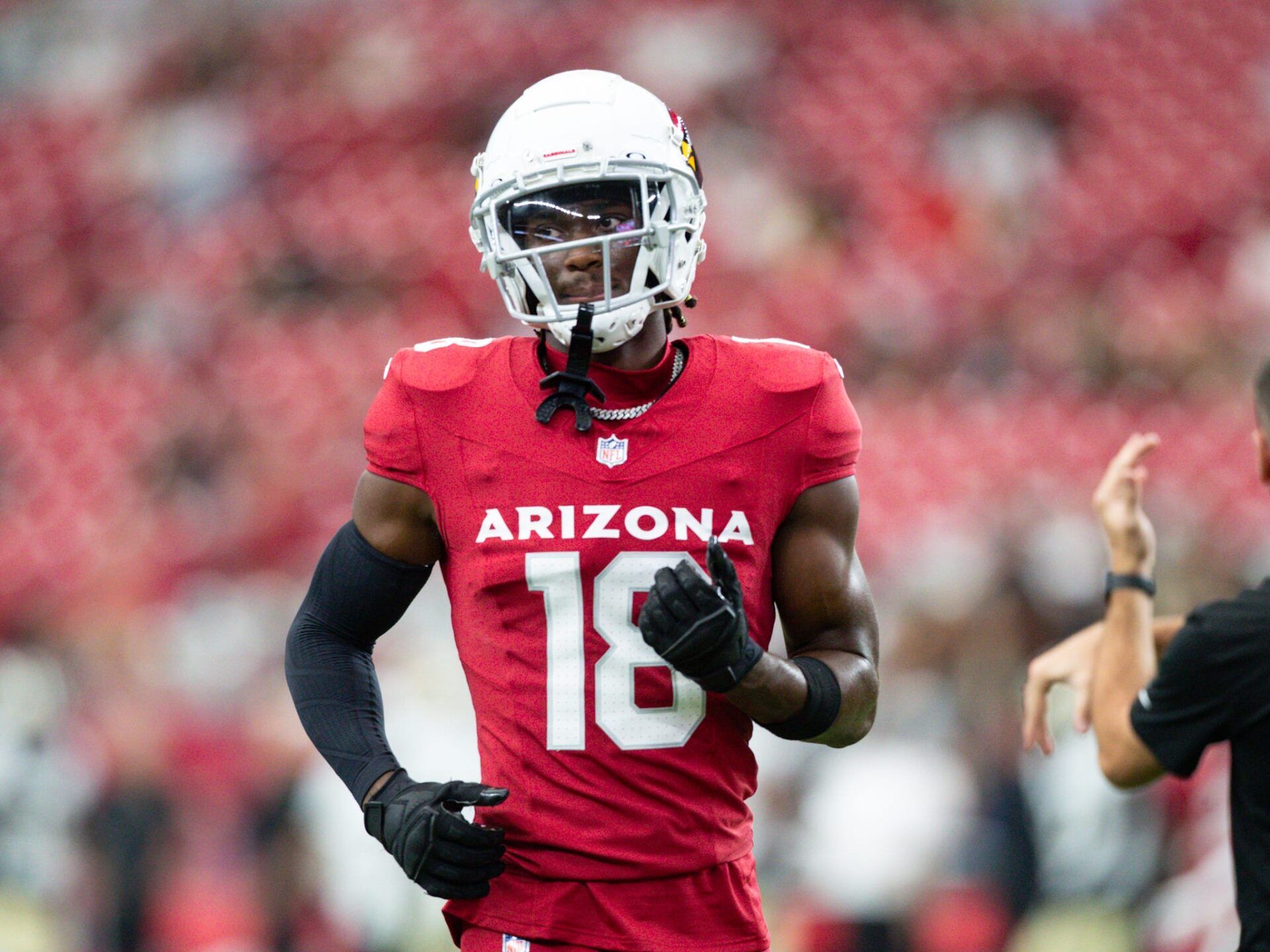Marvin Harrison Jr. in an Arizona Cardinals uniform