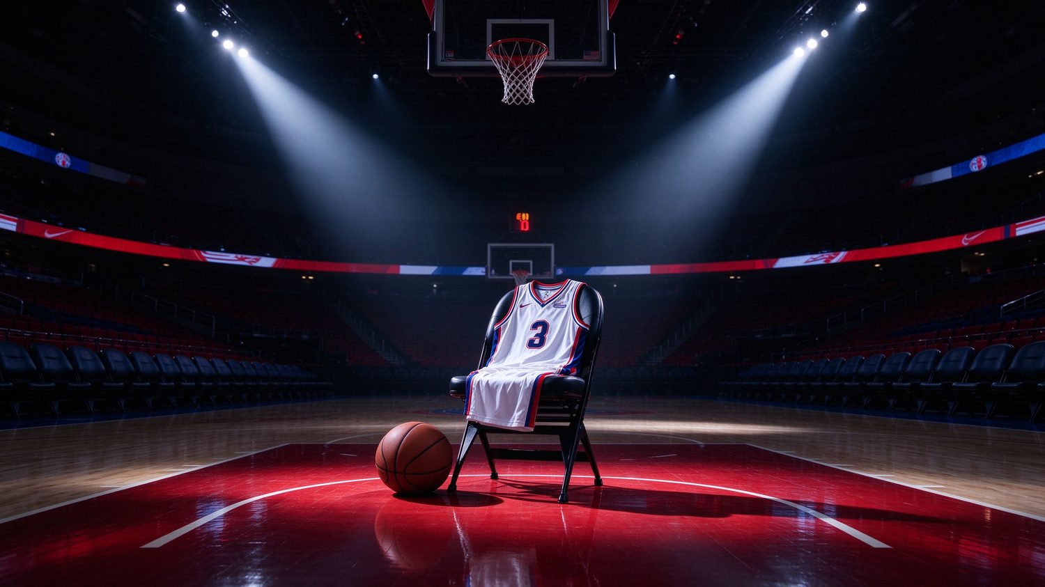 76ers red white blue arena