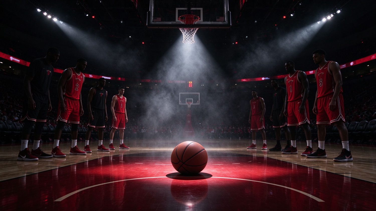 Heat red black arena