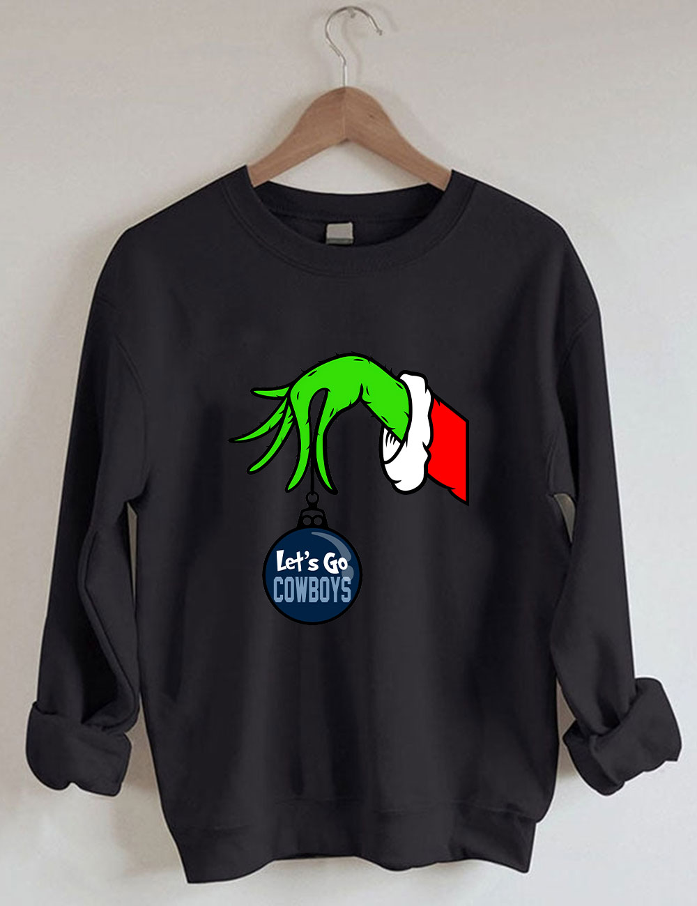 Grinch Cowboys Christmas Sweatshirt