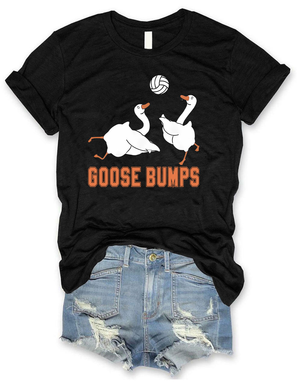 Goose Bumps Funny Volleyball T-shirt