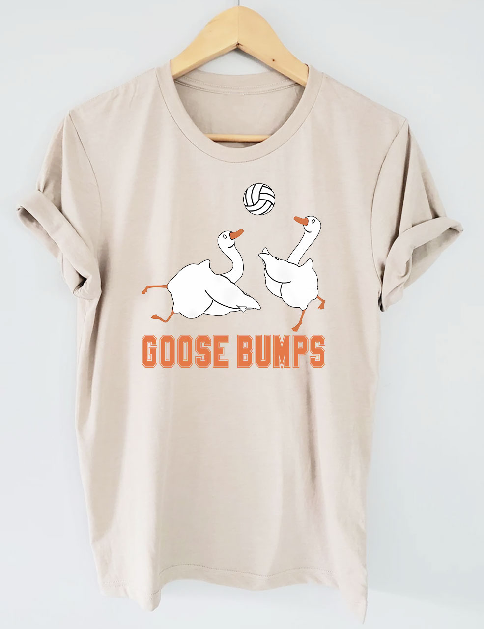 Goose Bumps Funny Volleyball T-shirt