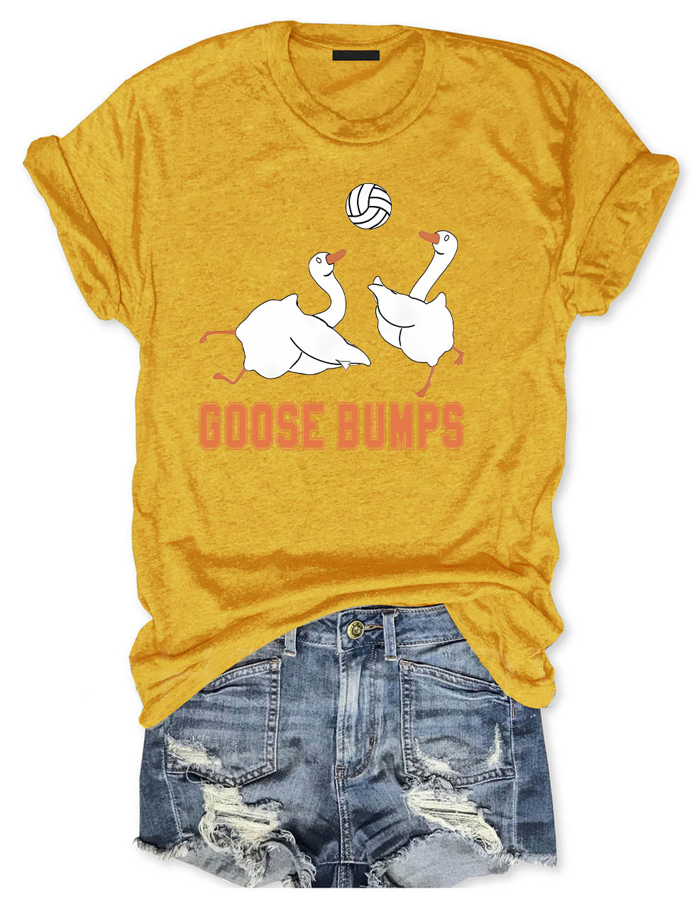 Goose Bumps Funny Volleyball T-shirt