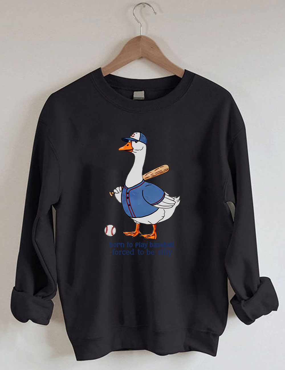 Silly Goose Baseball Sweatshirt
