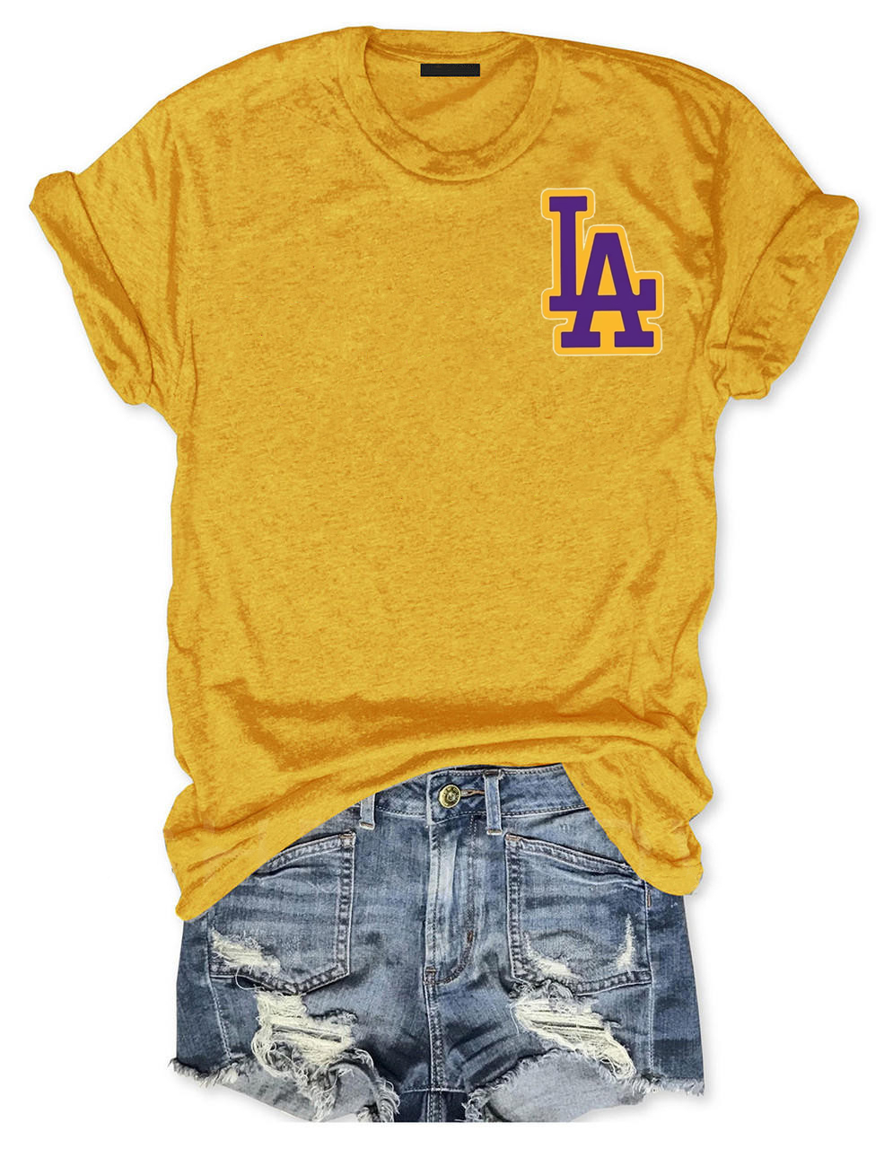 L.A Basketball Custom Number T-shirt